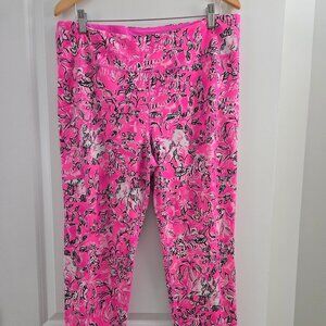 GUC Lilly Pulitzer UPF 50+Luxletic Weekender HighRise Midi Legging Multi XXL
